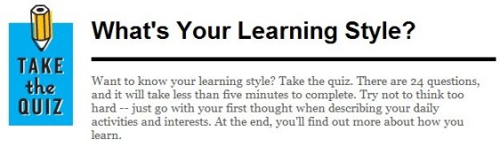 What's Your Learning Style???