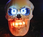 Halloween Project with Skull, Arduino, Blinking LEDs and Scrolling Eyes | Maker, MakerED, MakerSpaces